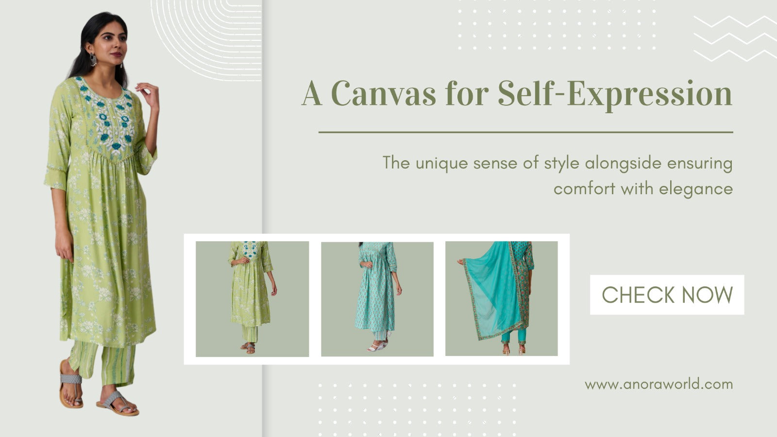 Straight Cut Kurtis: A Canvas for Creativity and Self-Expression with Anora