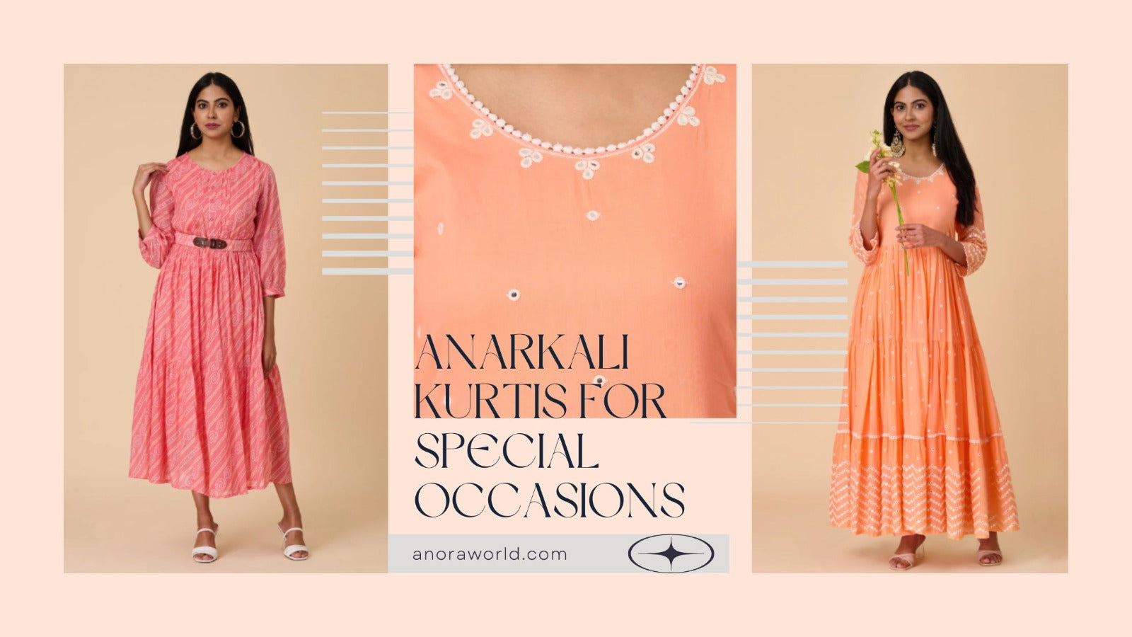 Captivating Elegance: Styling Anarkali Kurtis for Special Occasions with Anora